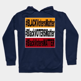 Black Voters Matter - Tri-Color - Double-sided Hoodie